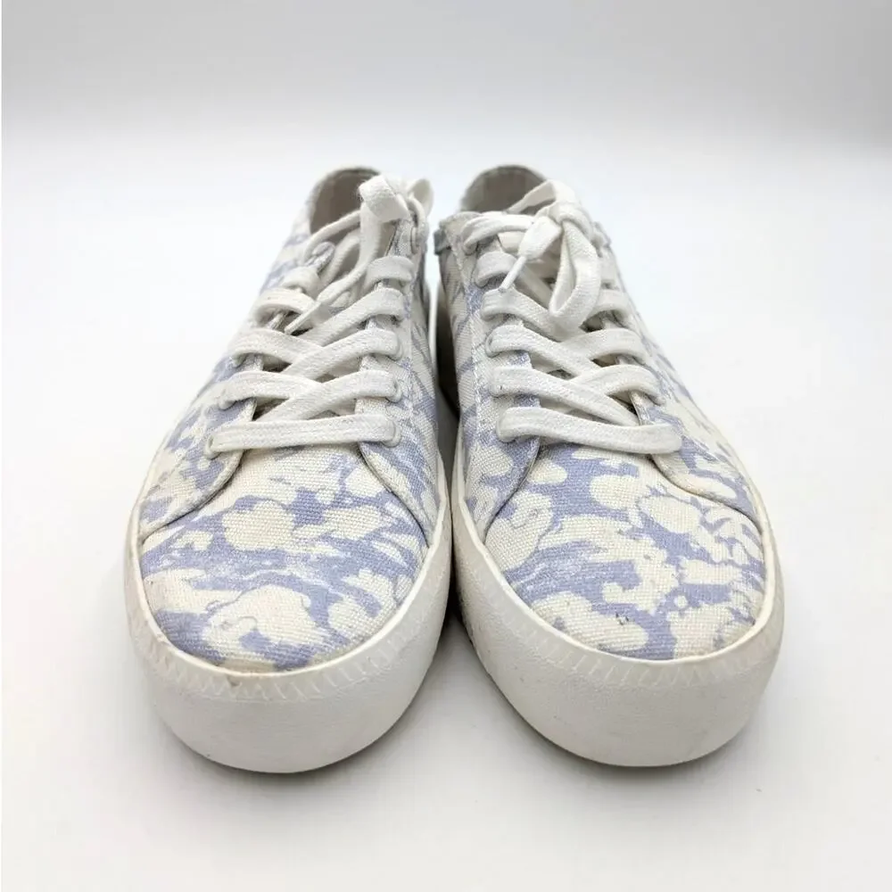 Open Edit Edlandyn Platform Sneakers Women's Blue Marble Size US6.5M EU36.5